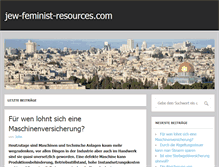 Tablet Screenshot of jew-feminist-resources.com